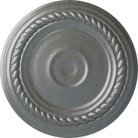 Ekena Millwork Small Alexandria Ceiling Medallion (Fits Canopies up to 4 5/8"), 7 7/8"OD x 3/4"P, Platinum CM07ALPLS